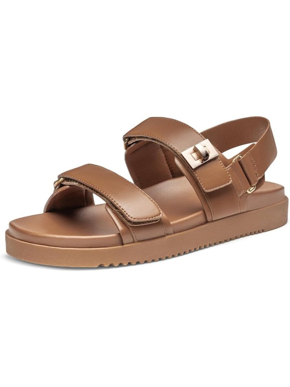 Comfortable Women's Flat Sandals with Adjustable Back Strap - Summer Essential